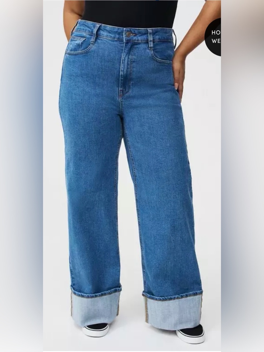 Torrid High-Rise Wide-Leg Jean in Short Length